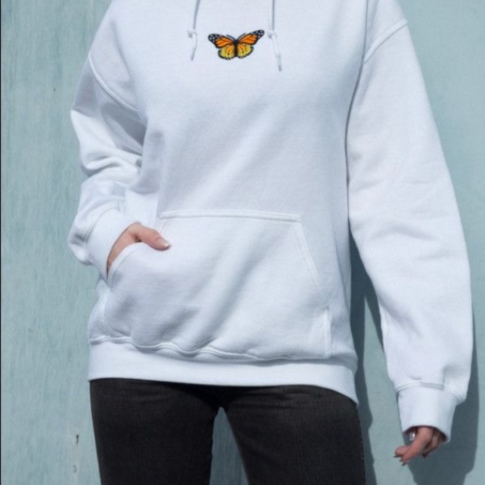 Brandy Melville hoodie butterfly